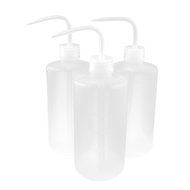 uxcell Plastic Bent Tip Oil Liquid Squeeze Bottle Holder 500ml 3pcs Clear