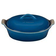 Le Creuset Heritage Marseille Enameled Stoneware 2.5 Quart Covered Oval Casserole