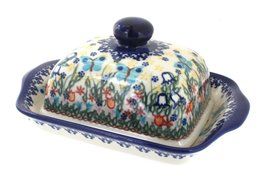 Polish Pottery Garden of Eden Butter Dish