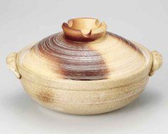 Irabo for 4-5 persons 11.2inch Donabe Japanese Hot pot Beige Ceramic Made in Japan