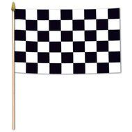 Beistle 50982 12-Pack Checkered Rayon Flags, 4 by 6-Inch