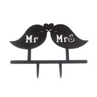 Mandydov Acrylic Cake Topper for Couples Wedding Anniversary Party Decoration (style 3)