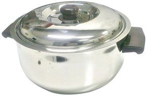 Ckitze 2500 mL Stainless Steel Insulated Hot Casserole, Medium