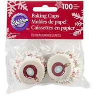 Wilton 415-2609 100 Count Christmas Holiday Sweet Swap Baking Cups, Mini