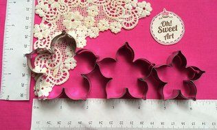 Petunia Flower Cutter (3 cutters) Set By Oh! Sweet Art Approved for Food