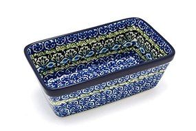 Polish Pottery Baker - Mini Loaf Pan - Tranquility