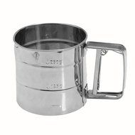 Gooday Stainless Mechanical Flour Sugar Icing Mesh Sifter Shaker Baking Kitchen Tool