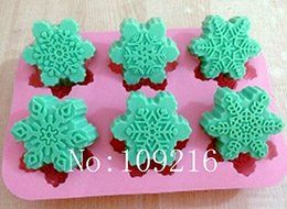 Creativemoldstore 1pcs New 6-style Snowflake(HY1-145) Food Grade Silicone Cake/Chocolate/Jelly/Pudding/Ice/Candy...