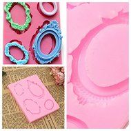 &quot;Silicone Mirror Frame Cake Chocolate Mold Baking DIY Decorating Mould&quot; shopping N5