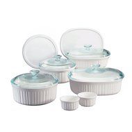 CorningWare French White 12-Piece Bake-and-Serve Gift Set