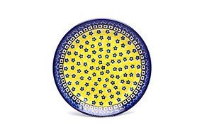 Polish Pottery Plate - Salad/Dessert (7 3/4&quot;) - Sunburst