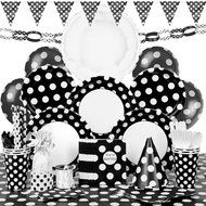 Polka Dot Cupcake Kit for 24, Black N16