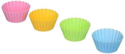 M.V. Trading Silicone Food Cup or Sushi Mold for a Lunch Box, Set of 4