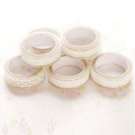Bargain World Transparent Lace Tape Floral Decorative Lace Tape Clear Lace Tape N3