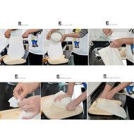 Tuban Magic Large Size Reusable Silicone Kneading Dough Bag (Pink) N3