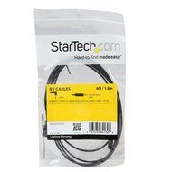 StarTech.com MU15MMS 15 feet Slim 3.5mm Stereo Audio Cable - M/M N6