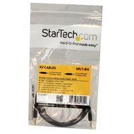 StarTech.com MU15MMS 15 feet Slim 3.5mm Stereo Audio Cable - M/M N18