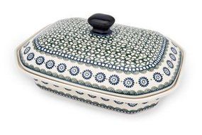 Polish Pottery Maia Large Covered Baking Dish with Lid