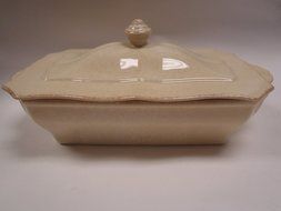 Casa Stone Impressions Rect Casserole Covered, Buttercream, 1.5 L