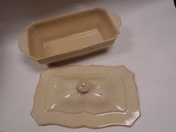 Casa Stone Impressions Rect Casserole Covered, Buttercream, 1.5 L N2