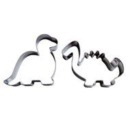 Wocuz 2pcs Cute Dinosaur Stainless Steel Cookie Fondant Cutter Cake Decorating Tools