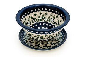 Polish Pottery Alyce Berry Bowl &amp; Plate