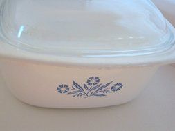 Vintage Corningware Cornflower Blue 5 Quart Covered Casserole Dutch Oven N2