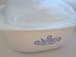Vintage Corningware Cornflower Blue 5 Quart Covered Casserole Dutch Oven N3
