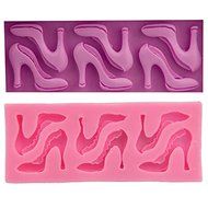 Mr.S Shop 6-Hole Beautiful High Heels Silicone Molds Fondant Cake Chocolate Biscuit Mold&#65292;DIY Kitchen Baking Tools