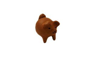 Pomaireware Clay Lucky Three Legged Pig , Set of 12