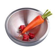 IMEEA Ultra Heavy Duty 18/10 Stainless Steel Double Wall Serving Bowl, Life-long Use (6.3inch (16cm)) N13