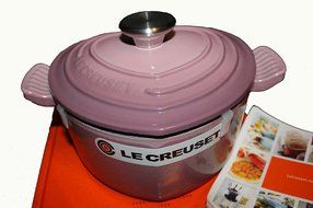 Le Creuset Cast Iron 2Qt 18cm Heart Casserole Mauve Pink