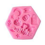 Mr.S Shop 3D Halloween Pumpkin Witch Bat Silicone Mold Fondant Cake Chocolate Mold kitchen baking Tools,Small... N2