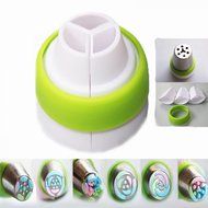 Genenic Kitchen Fondant Icing Piping Bag Cake Decorating Nozzle Converter Coupler Only Tools