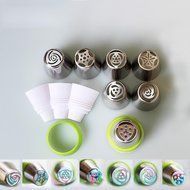 Genenic Kitchen Fondant Icing Piping Bag Cake Decorating Nozzle Converter Coupler Only Tools N2
