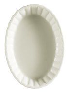 CAC China SFV-9 8-Ounce Stoneware Oval Souffle Baking Dish, 6-3/4 by 4-7/8 by 1-1/4-Inch, American White, Box...