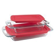 Pyrex Basics 3 Quart Glass Oblong Baking Dish, Clear 8.9 Inch X 13.2 Inch - 3 Qt N3