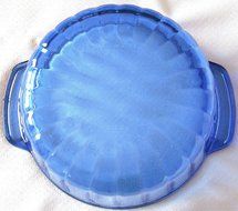 Anchor Hocking Cobalt Blue 2 Qt Round Casserole w/Rippled Sides - No Lid N3