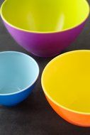 iEnjoyware Melamine Mixing Bowls - Set of 3 - Mix, Prep &amp; Store Foods with Ease - Two-Tone Nesting Design for... N3