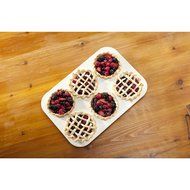 Nordic Ware 40122 6-Cavity Pie Baking Pan, Mini, Colors Vary N3