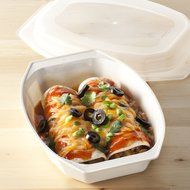 Nordic Ware Microwave Casserole Dish 28 Ounce with Cover N2