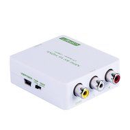CSRET Full HD 3 RCA CVBS Composite AV to HDMI Converter Adapter Upscaler 1080P with USB Charging Cable, Supporting... N6