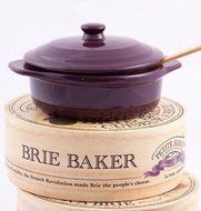 Wildly Delicious Petite Maison Brie Cheese Baker in Cassis Purple