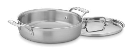Cuisinart MCP55-30N MultiClad Pro Stainless 5-1/2-Quart Casserole with Cover N3