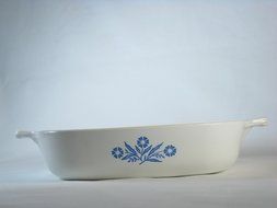 Vintage Corningware Blue Cornflower 7 inch Casserole RARE N2