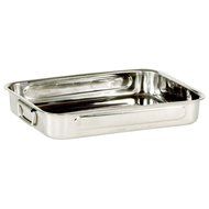 My Basics Oven Baking Pan Roasting with Drop Handles Stainless Steel 12 Inches N2