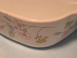 Vintage Corningware Pastel Bouquet 1 Qt Casserole dish with Lid A-1-B