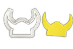 Viking Helmet Cookie Cutter - STANDARD - 3 Inches