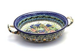 Polish Pottery Baker - Round with Handles - Medium - Unikat Signature - U4400