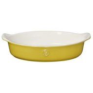 Emile Henry Oval Ceramic Baking Dish - Leaves Yellow (859022)